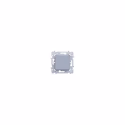 Bouton poussoir inverseur titane - 1O+1F - 10AX - WE022T - Essensya - Hager