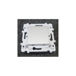 Hager - Obturateur 1 poste 2 modules gris titane encastré à vis sans plaque série Essensya