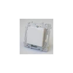 Interrupteur va-et-vient 1 poste 2 modules blanc 10A 250V à griffes sans plaque série Essensya Hager