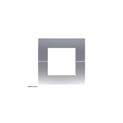 Hager - Plaque 2 modules Systo Finition: Titane