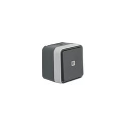 Cubyko WNC002 Interrupteur Va et vient, a voyant associable, IP55, saillie, gris - Hager