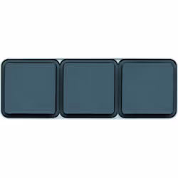 HAGER - WNC123 - Prise triple Cubyko horizontale 2P+T saillie Gris IP55