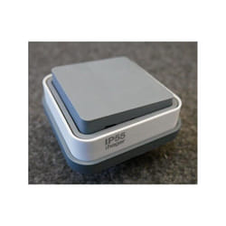 Hager - Interrupteur va-et-vient étanche gris encastré 1 poste 2 modules 10A 250V IP55 série Cubyko