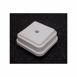 Bouton poussoir encastré étanche blanc à voyant témoin 10A 250V IP55 IK07 Cubyko HAGER Cubyko Poussoir 1F à voyant témoin enc ...