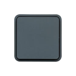 Cubyko Poussoir 1O/1F associable gris IP55 Hager WNA022