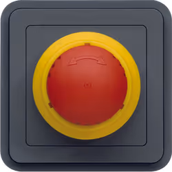hager wna033 : arret d'urgence coup de poing 1/4 de tour hager cubyko composable. caractéristiques de cet interrupteur d'arre ...