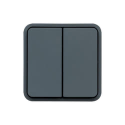 Cubyko Double inter vv associable gris IP55 Hager WNA040
