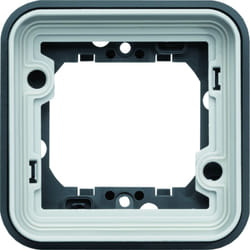 Cubyko support d encastrement simple associable gris IP55