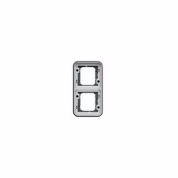 Pour Mécanisme associable 2 postes Vertical Support encastré IP55 - IK 07 Couleur : Gris