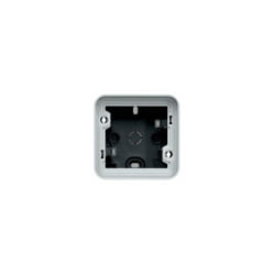 Hager - Cubyko - Boîte vide associable IP55 Horizontal / Vertical avec 2 embouts 1 entrée - Gris