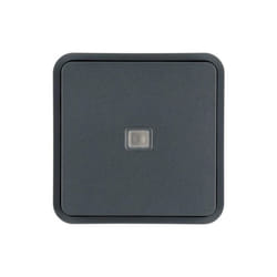 Interrupteur - HAGER - Cubyko 1 touche KNX à voyant coloris gris