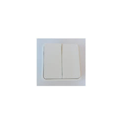 Hager - Cubyko 2 touches knx coloris blanc WNT944B