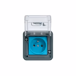 Hager - Prise de recharge Witty IP55 3KW 2P+T M2+ saillie - XEV080