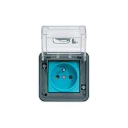 Hager - Prise de recharge Witty IP55 3KW 2P+T M2+ saillie - XEV080