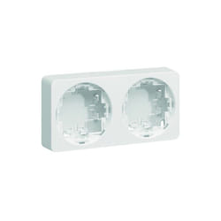 Ateha Boîte double horizontale ou verticale vide associable Hager WJA682B
