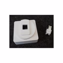 Prise réseau RJ45 catégorie 6 UTP blanche en saillie pour Grade 1 complète 1 poste 2 modules avec cadre série Ateha HAGER ate ...