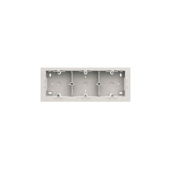 Hager - boitier saillie - triple - pure gallery wxa683b - Argent