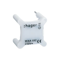 Hager - Voyant pour interrupteur gallery 230V blanc (WXA692)