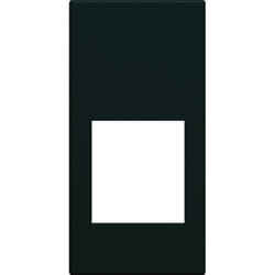 Hager - Enjoliveur prise RJ45 gallery sans porte-étiquette 1 module night (WXD201N)