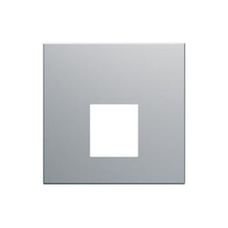 Hager - WXD202T Enjoliveur prise RJ45 2M titane