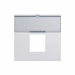 Enjoliveur prise RJ45 gallery avec porte-étiquette 2 modules pure HAGER WXD206B Description Enjoliveur prise RJ45 gallery ave ...