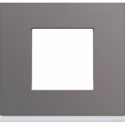 Hager WXP0902 Plaque plastique 1P taupe Plaque gallery plastique peint 1 poste taupe
