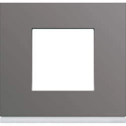 Hager - WXP0902 Plaque plastique 1P taupe
