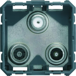 Prise tv + fm + sat gallery triple directe 1 entrée 2 modules