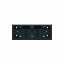 Boite saillie 3 postes pour pose horizontale, finition Night (noir) Caractéristiques techniques Nombre d'emplacements de modu ...