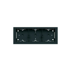 Hager - Boite saillie triple horizontale noire Gallery Night (WXA683N)