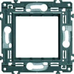 Hager - Support 2 modules à griffes Gallery (WXA450G)