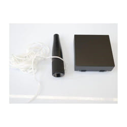 Enjoliveur 1 poste 2 modules noir night pour interrupteur à tirage série Gallery Hager