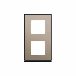 Plaque gallery 2 postes verticale 71 mm placage bronze HAGER WXP2242 Description Plaque gallery 2 postes verticale 71 mm plac ...