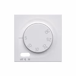 Enjoliveur thermostat gallery pure HAGER WXD315B Description Enjoliveur thermostat gallery pure Spécifications techniques mod ...