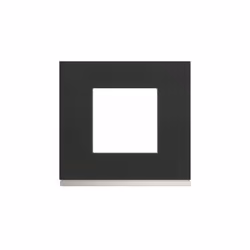 plaque - 1 poste - dark rock - hager gallery wxp4402