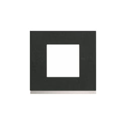 Plaque - 1 poste - dark rock Hager gallery wxp4402 - Dark Rock