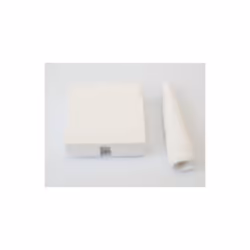 Enjoliveur 1 poste 2 modules blanc pure pour interrupteur à tirage série Gallery HAGER Enjoliveur interrupteur gallery à tira ...