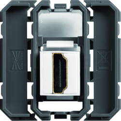 Hager - Gallery WXF633 Prise hdmi - Prise traversante - 1P - Composable