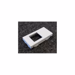 Enjoliveur 1 poste 1 module blanc pure pour prise réseau RJ45 série Gallery HAGER Enjoliveur prise RJ45 gallery sans porte-ét ...