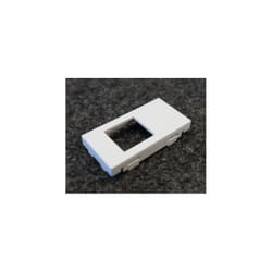 Hager - Enjoliveur 1 poste 1 module blanc pure pour prise réseau RJ45 série Gallery