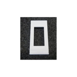 Plaque de finition 1 poste 1 module couleur blanc pure série Gallery HAGER