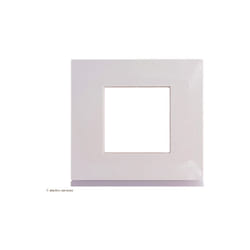 Hager - Plaque Gallery 1 Poste Blanc
