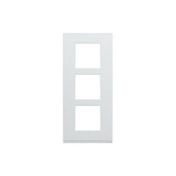 Plaque gallery plastique injecté 3 postes verticale 57mm pure (WXP0023)