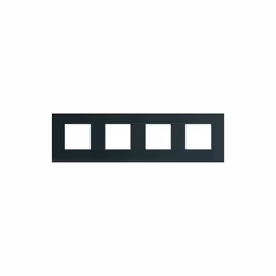 Plaque gallery plastique peint 4 postes horizontale 71mm night HAGER WXP0214 Description Plaque gallery plastique peint 4 pos ...
