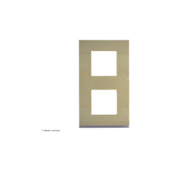 Plaque Hager Gallery 2 Postes verticale Dune