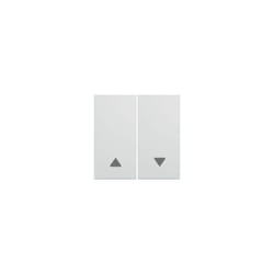 Hager - Enjoliveur interrupteur volet roulant Gallery Blanc