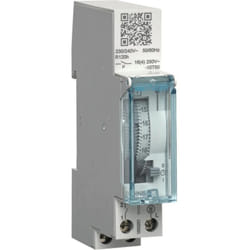 Hager - Interrupteur horaire électromécanique compact 1 voie sur 24 heures avec réserve EHN011