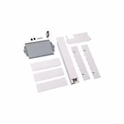 Hauteur : 450 mm Largeur : 250 mm Nombre de rails DIN = 0. Plaque de montage = Oui