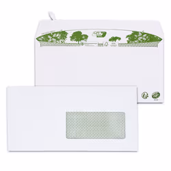 GPV France 3302, DL (110 x 220 mm), Blanc, Papier, 45 x 100 mm, 80 g/m², Forest Stewardship Council (FSC) Mix