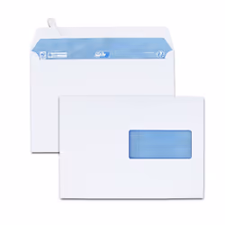 GPV France 3312, C5 (162 x 229 mm), Blanc, Papier, 45 x 100 mm, 100 g/m², PEFC